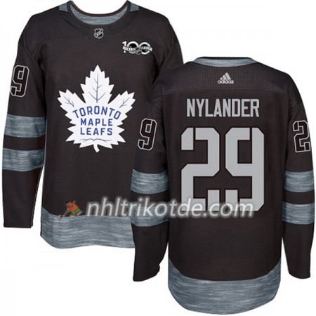 Toronto Maple Leafs Trikot William Nylander 29 1917-2017 100th Anniversary Adidas Schwarz Authentic - Herren